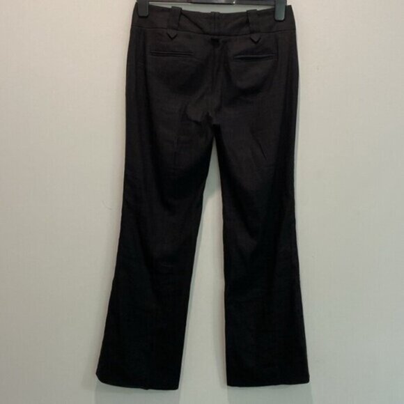 Calvin Klein Black Linen Flared Trousers Pants - Picture 4 of 13